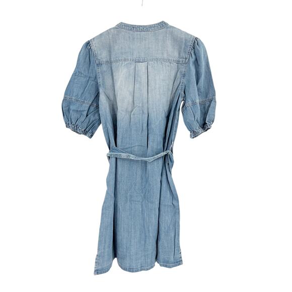 SANCTUARY Dress Size XS NEW Hit The Scene Shirt Dress Chambray Denim Blue Soft - Picture 5 of 8